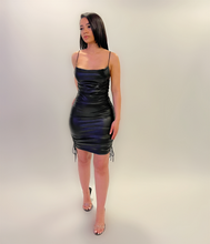 Load image into Gallery viewer, BLACK LEATHER DRESS
