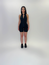 Load image into Gallery viewer, BLACK ACTIVE SHORTS JUMPSUIT
