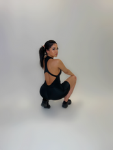 Load image into Gallery viewer, BLACK ACTIVE SHORTS JUMPSUIT
