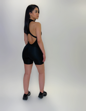 Load image into Gallery viewer, BLACK ACTIVE SHORTS JUMPSUIT
